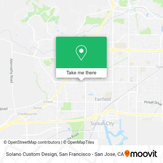 Solano Custom Design map