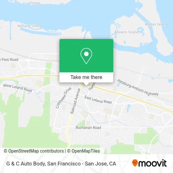 G & C Auto Body map