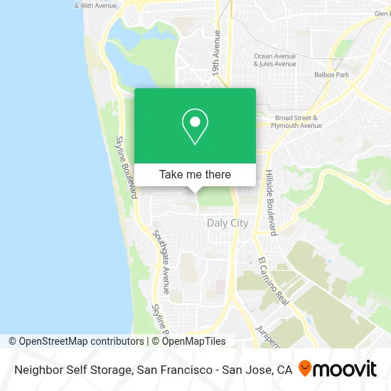Neighbor Self Storage map
