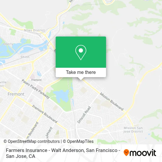 Farmers Insurance - Walt Anderson map