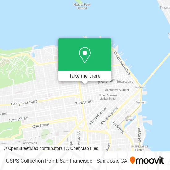 USPS Collection Point map