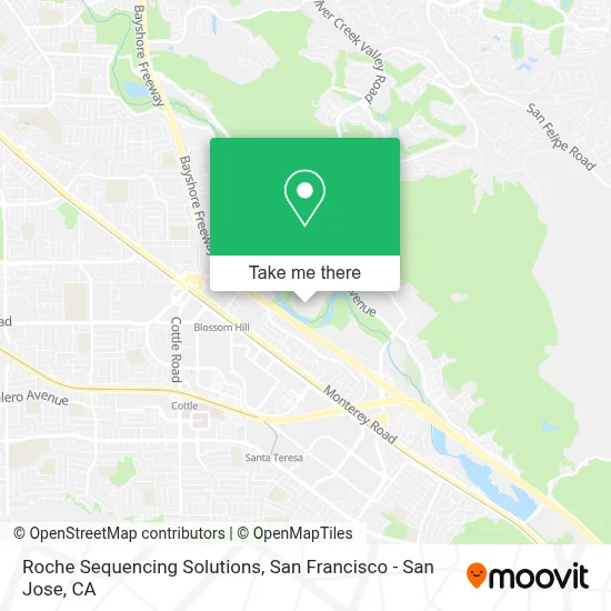 Roche Sequencing Solutions map