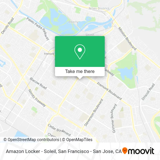 Amazon Locker - Soleil map