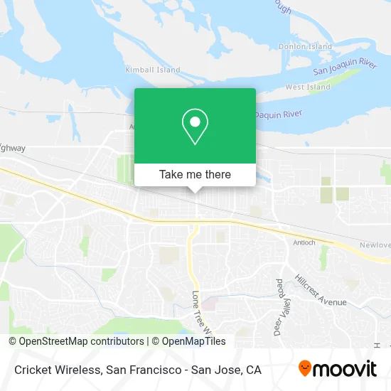 Cricket Wireless map