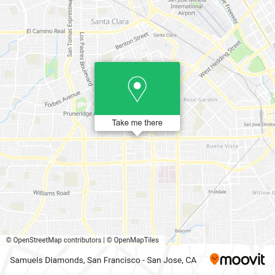 Samuels Diamonds map