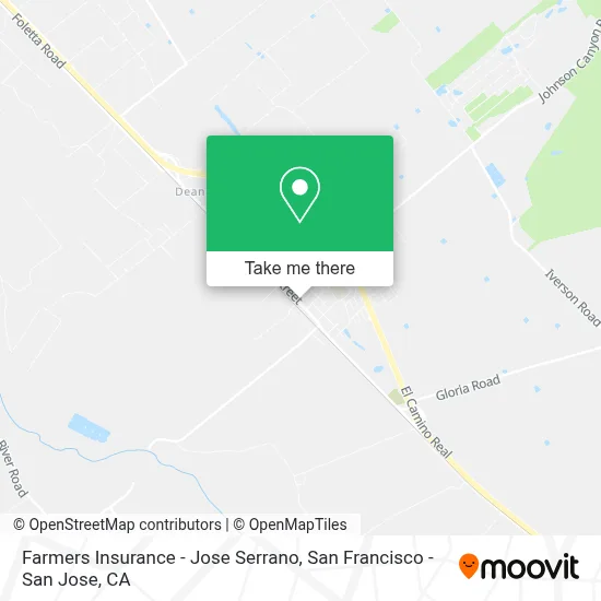 Farmers Insurance - Jose Serrano map