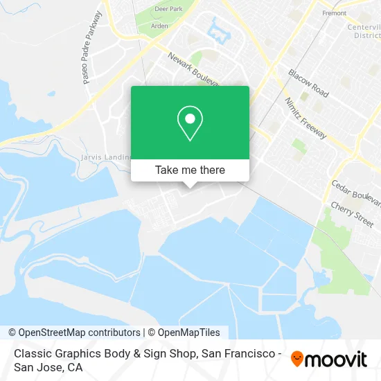 Classic Graphics Body & Sign Shop map