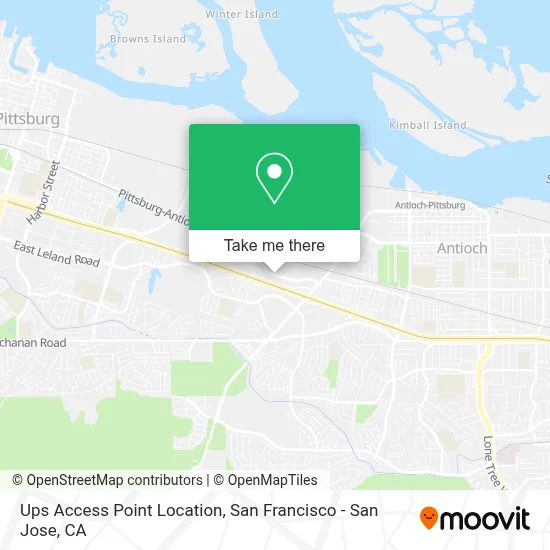 Ups Access Point Location map