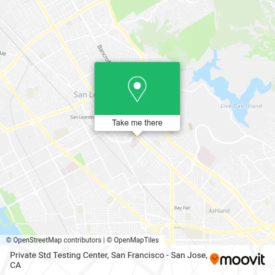 Private Std Testing Center map