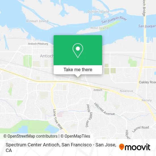 Spectrum Center Antioch map