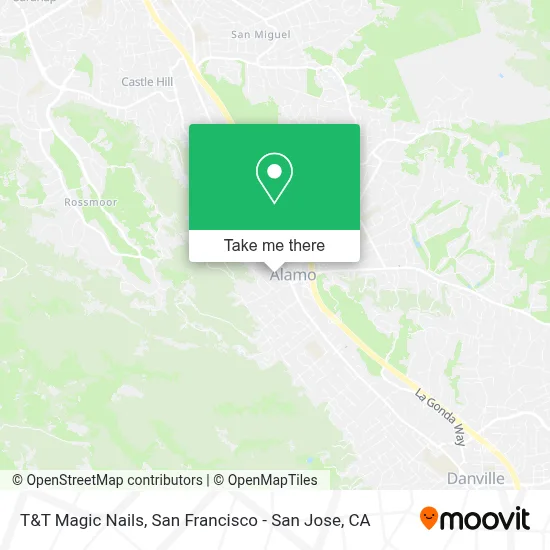 T&T Magic Nails map