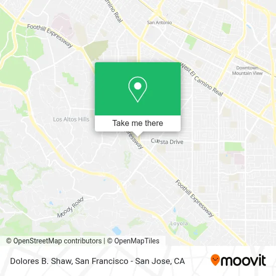 Dolores B. Shaw map