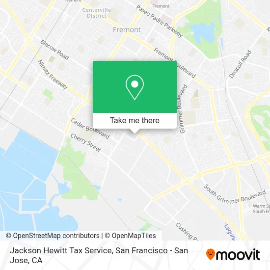 Jackson Hewitt Tax Service map
