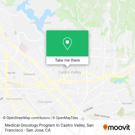 Medical Oncology Program In Castro Valley map