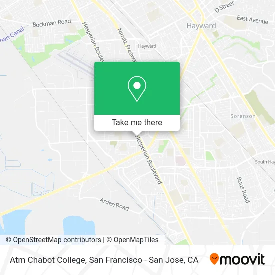 Atm Chabot College map