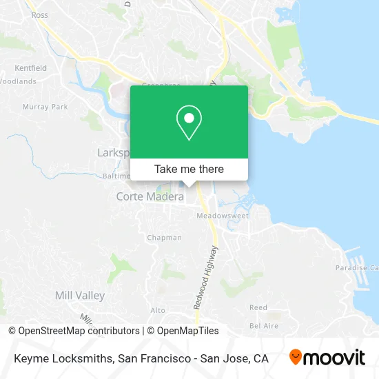 Keyme Locksmiths map