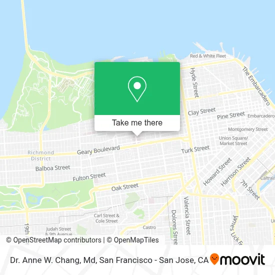 Dr. Anne W. Chang, Md map