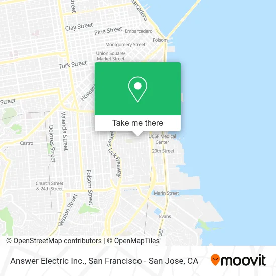 Answer Electric Inc. map