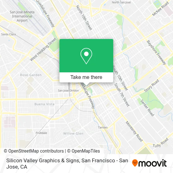 Silicon Valley Graphics & Signs map