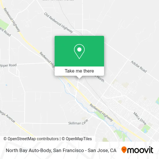 North Bay Auto-Body map