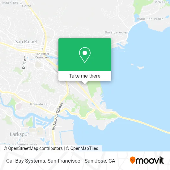 Cal-Bay Systems map