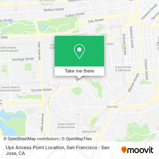 Ups Access Point Location map