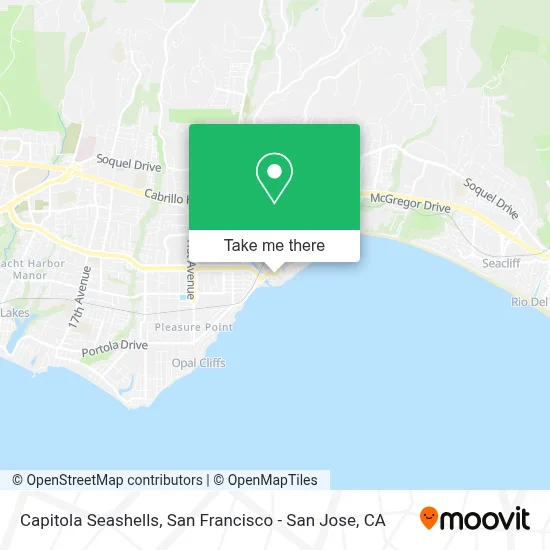 Capitola Seashells map