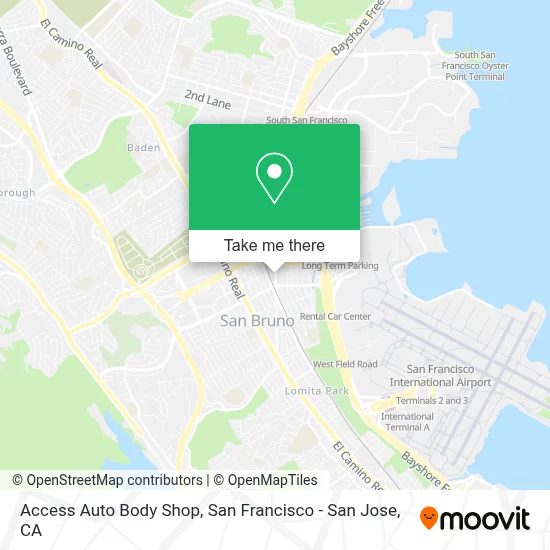 Access Auto Body Shop map