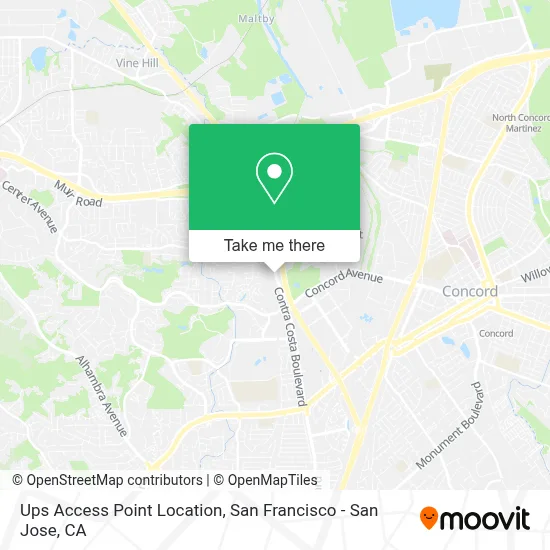 Ups Access Point Location map