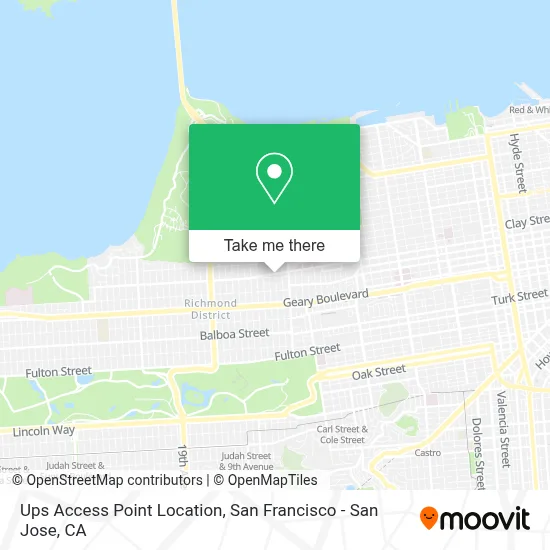 Ups Access Point Location map