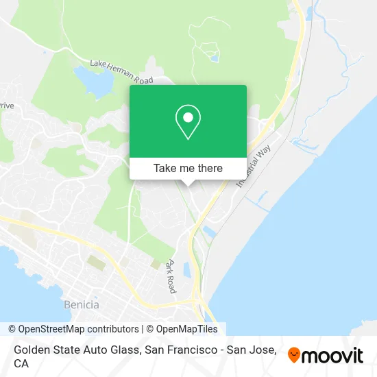 Golden State Auto Glass map