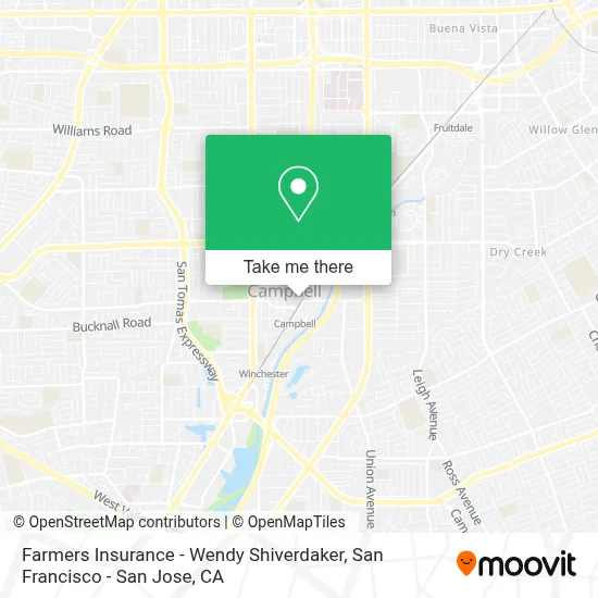 Farmers Insurance - Wendy Shiverdaker map