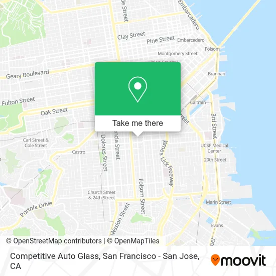 Competitive Auto Glass map