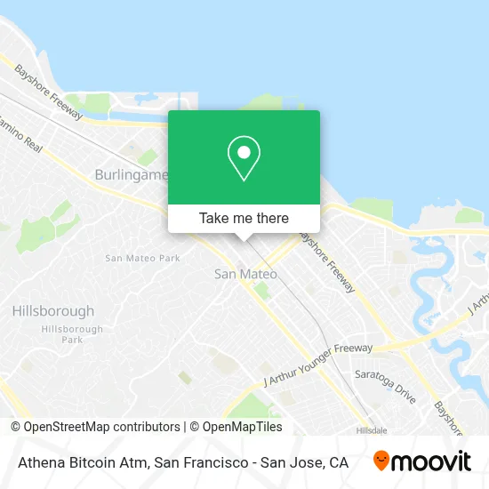 Athena Bitcoin Atm map
