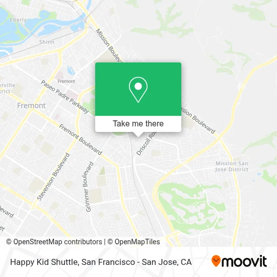 Happy Kid Shuttle map