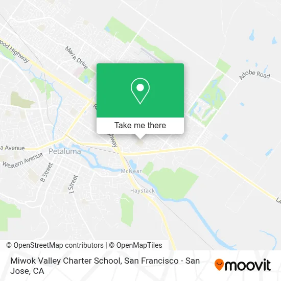 Miwok Valley Charter School map