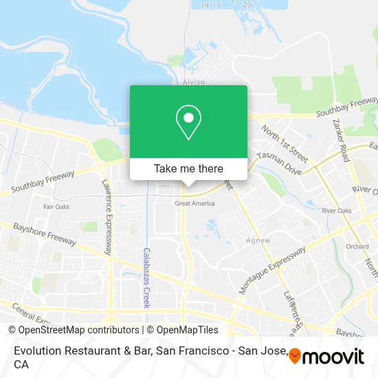 Evolution Restaurant & Bar map