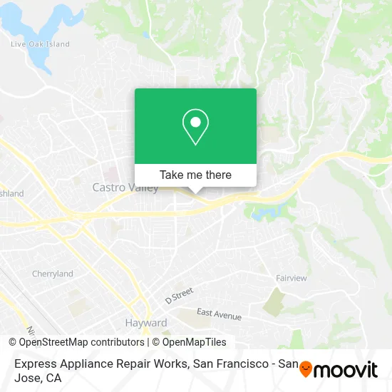 Express Appliance Repair Works map