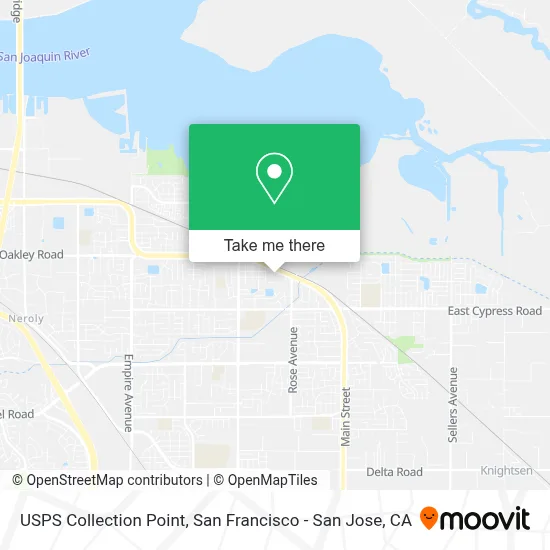USPS Collection Point map