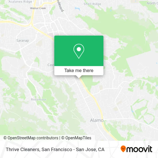 Thrive Cleaners map