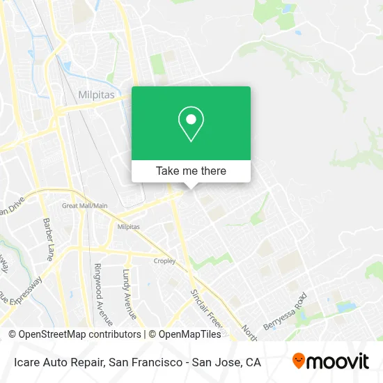 Icare Auto Repair map