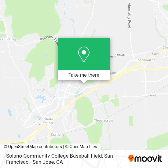Solano Community College Baseball Field map