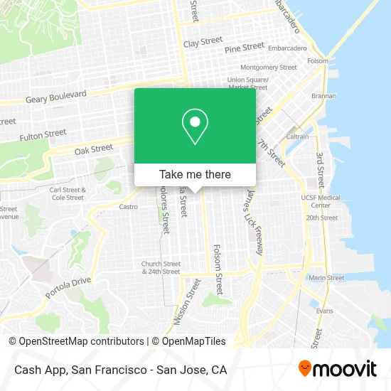 Cash App map