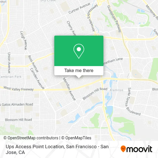 Ups Access Point Location map