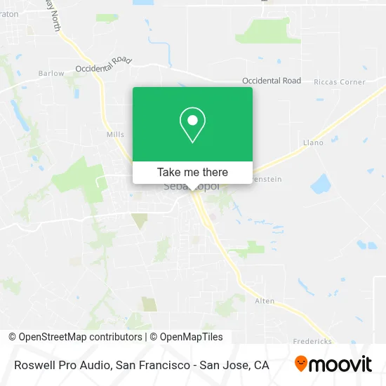 Roswell Pro Audio map