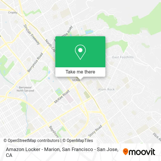 Amazon Locker - Marion map