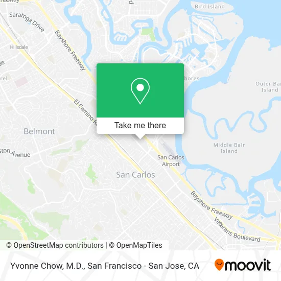Yvonne Chow, M.D. map