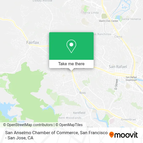 San Anselmo Chamber of Commerce map