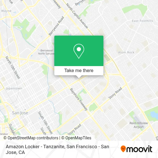 Amazon Locker - Tanzanite map