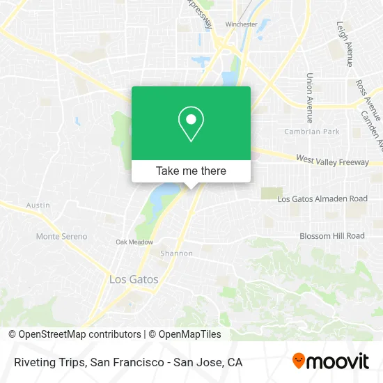Riveting Trips map